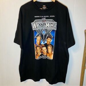 WWE Wrestlemania 20 Double Sided T Shirt Vtg 2004 Chris Benoit Eddie Guerrero XX